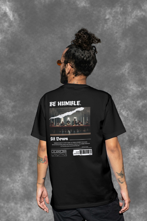 Kendrik Lamar : BE HUMBLE Graphic Oversized T-shirt