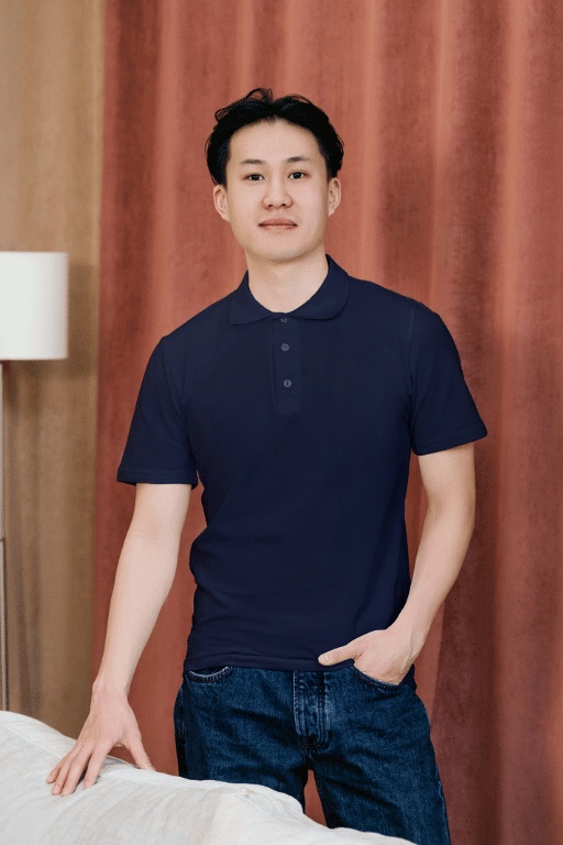 Relaxed Elegance Dark Blue Polo Tshirt