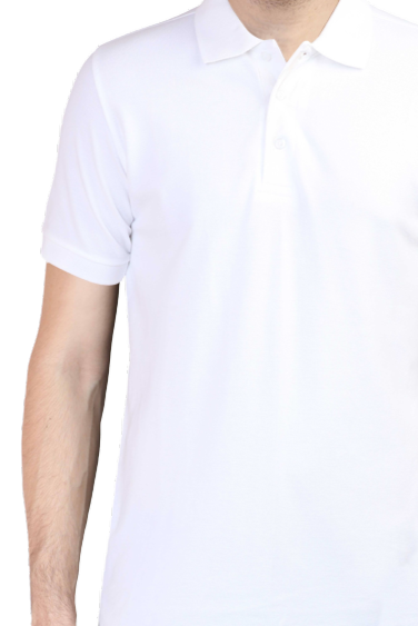 Relaxed Elegance White Polo Tshirt - Image 4